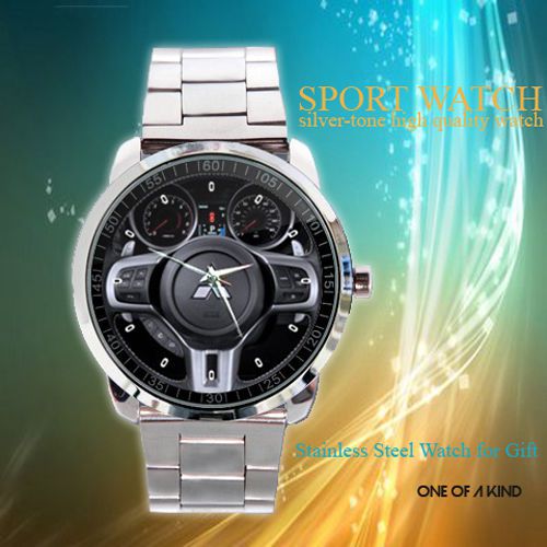 2011 Mitsubishi Lancer 5dr Steering Wheel  Watch New Design On Sport Metal Watch