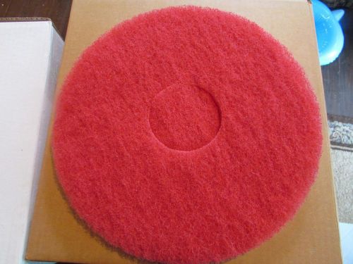 New AMERICO Red Spray Buff Floor Buffer Pad Strip 13&#034; Cleaning Pad Maintenance