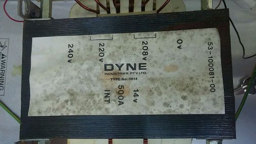 DYNE 500A .5 KVATransformer 53-100081-00 PULLED From Varian GTA-96