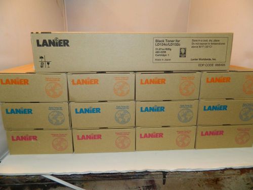 13  Lanier Full Color Ink Toner (4 sets of 3)+1 black 13 total lot sale