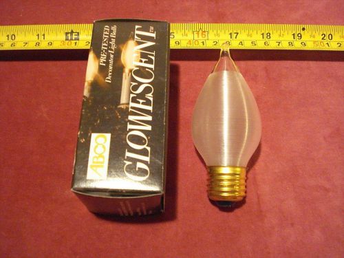 (3027.) &#034;Glowescent&#034; Decorative Light Bulb 25W Std Base