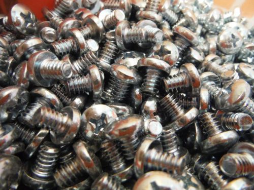 #10-24 X 1/4&#034; Round Head Phillips Machine Screw (500pcs) Zinc