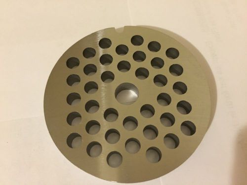 #22  stainless  meat grinder plate 3/16&#034; hole for sale