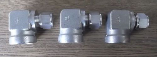 2 Gyrolok Hoke 1/2&#034; x 3/4&#034; Female Elbows Model 8LF12 swage cross ref 810-8-12