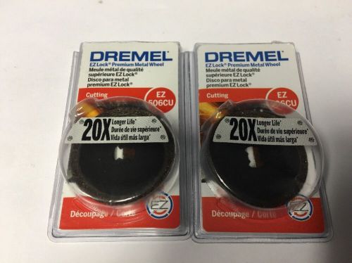 2 *NEW* Dremel EZLock EZ506CU Premium Metal Cutting Wheel - FREE SHIPPING