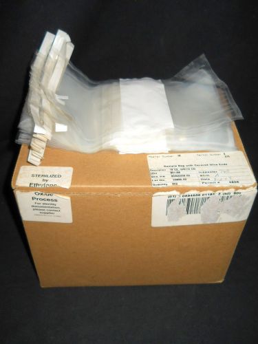 (325+) sterilized write-on 16oz sample bags with covered wire ends, 4&#034; x 7.5&#034; for sale