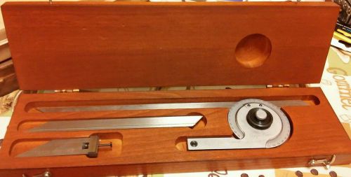 Starrett No. C364 7&#034; &amp; 12&#034; 0 to 90 Thru 360° Universal Vernier Bevel Protractor