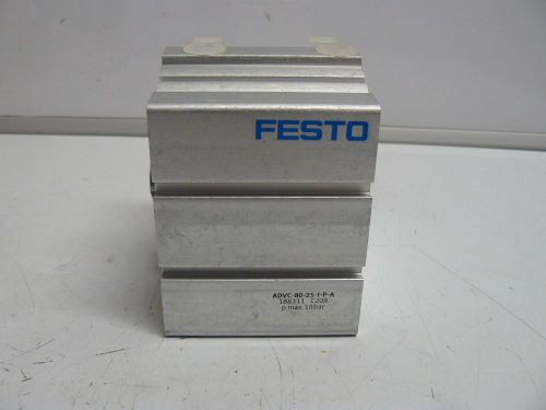 NEW FESTO ADVC-80-25-I-P-A PNEUMATIC CYLINDER 1 INCH STROKE 188311 10 BAR MAX