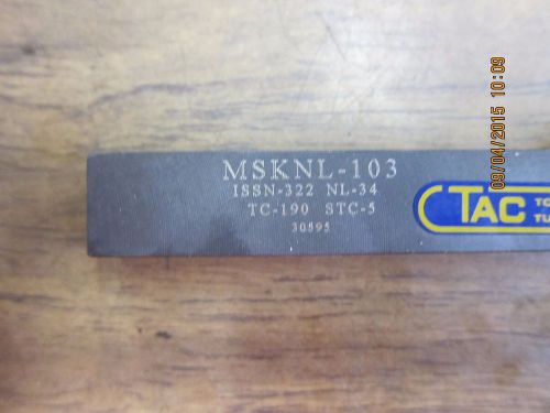 INDEXABLE TURNING TOOL HOLDER NEW MSKNL-103 Tungaloy Toshiba TAC