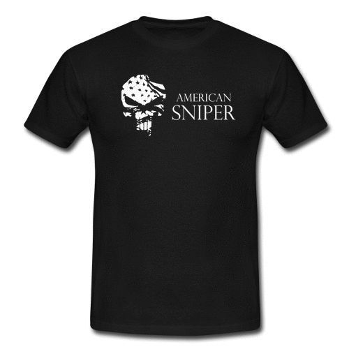 New chris kyle american sniper t-shirt punisher logo navy seal skull authentic for sale