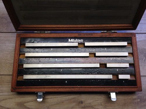 NICE MITUTOYO NO 516 126 1 - 8 &#034; GAGE BLOCKS