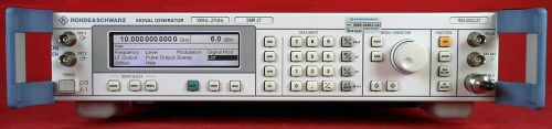 Rohde &amp; Schwarz SMR27 -B1, B3, B4, B5, B11, B14, B15 Signal Generator, 10 MHz to