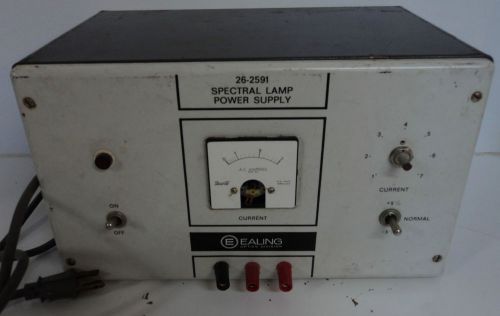 Vtg ealing optics spectral lamp heath power supply 26-2591 shurite panel meter for sale