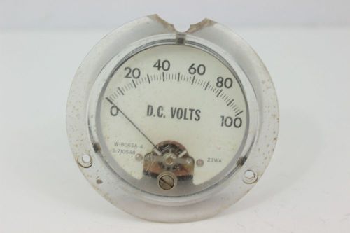 Hobart Welder W-8063A-4 Panel Meter 100V DC Volts Meter 23 WA 3-710548