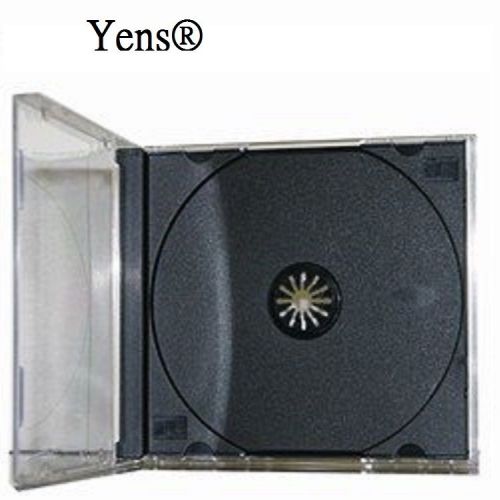 Yens® 25 pcs New Black Single Standard CD DVD Jewel Case 10.2mm  25#10BCD1