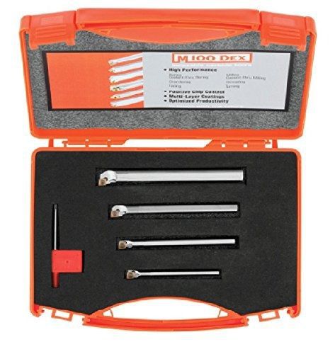 Micro 100 40-0100 Indexable Coolant-Thru Boring Bar, 4-piece Set