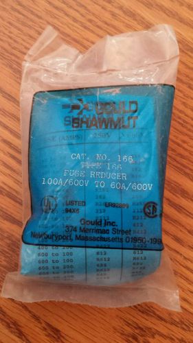 R166 Gould Shawmut Fuse Reducer NIB 100A 600V to 60A 600V