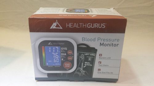 Health Gurus Professional Upper Arm Blood Pressure Monitor with Easy-to-Read