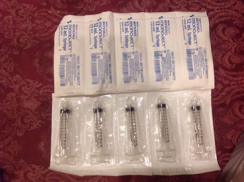 Kendall Monoject 12mL Syringes w/ Luer-Lock Tip without needle - Box of 80