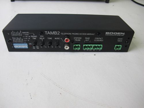 Bogen TAMB2 Telephone Access Module Telephone Paging Access Module