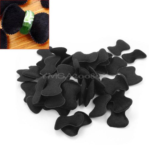 50 Pcs Vogue Ring Display Holder Black Velvet Jewelry Organizer Pillow Showcase