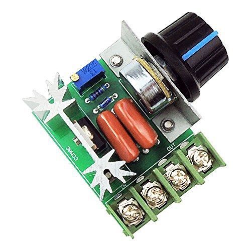 uniquegoods AC 50-220V 2000W(max) 25A SCR Constant Voltage AC Motor Speed