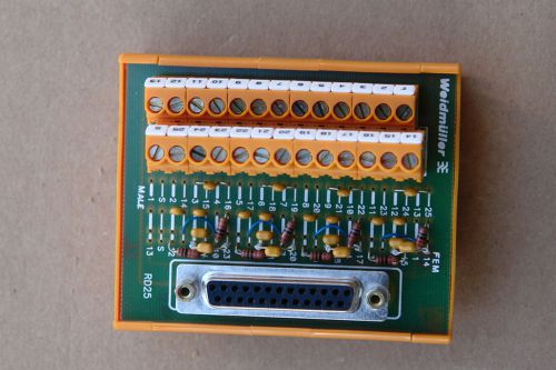 WEIDMULLER 910645 TERMINAL BLOCK INTERFACE D SUB,FEMALE-TB,25 POS