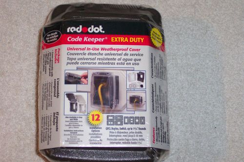 RED DOT Code Keeper Non Metallic Universal Weatherproof Cover CKPM-BR - NIB