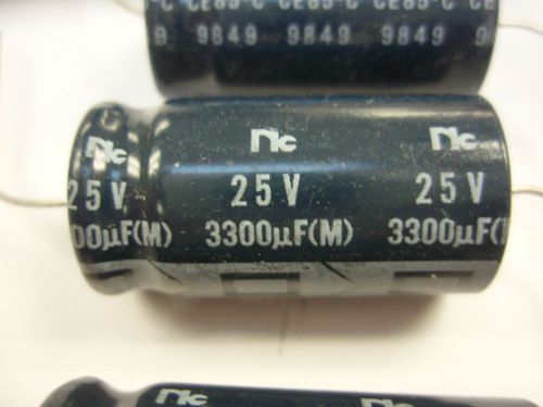 25 CAPACITORS 3300uf 25v axial