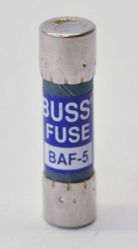 Copper bussmann baf-5 5a 250v fast acting fuse for sale