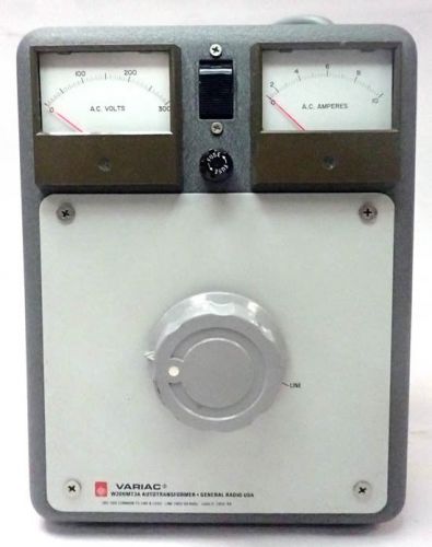 GENERAL RADIO W20HMT3A METERED VARIAC AUTOTRANSFORMER 0-280 VAC 8.0 AMP OUTPUT.