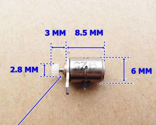 5pcs DC Micro Digital Camera Stepper Motor 6x8.5mm with Copper Gear