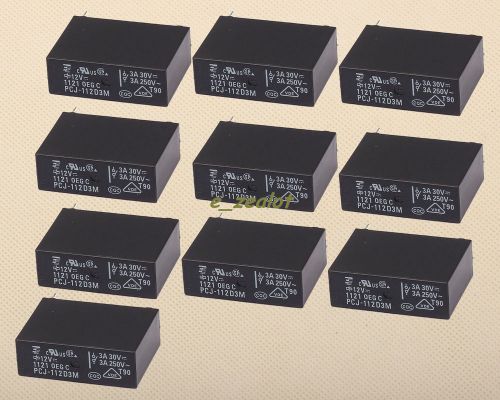 10pcs perfect 12v relay  power relay for oeg relay pcj-112d3m for sale