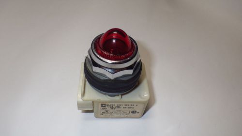 SQUARE D 9001-KP1R9 PILOT LIGHT 120V TRANSFORMER TYPE RED LENS NNB