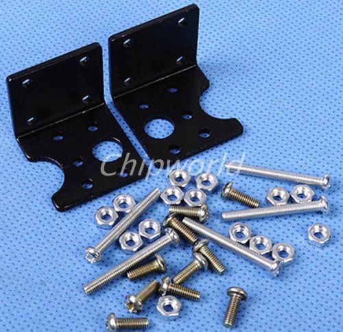 L Type Alloy TT Motor Bracket Fixed Bracket for Robot Smart Car Arduino new