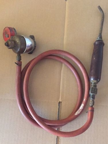 Vintage Prest-O-Lite Oxy Acetylene Welding Torch Regulator Oxweld Hose 411-MC