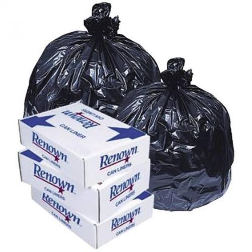 Liner 33X39 33Gl .90Mil Black 25/Roll Renown Janitorial 881132 741224233194