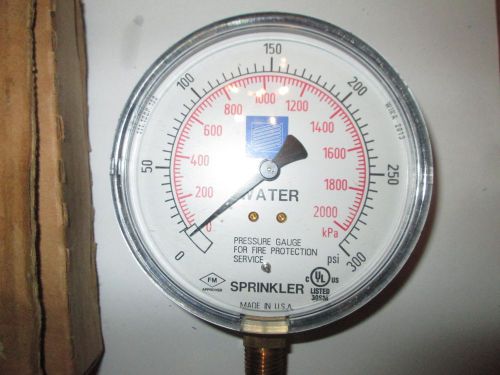 **NEW** AIR WATER PRESSURE GAUGE FIRE SPRINKLER RISER 300 PSI 1/4 ORIFICE