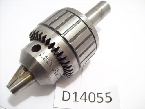 JACOBS 14N SUPER BALL BEARING DRILL CHUCK ON 3/4&#034; SHANK CAPACITY 0 - 1/2&#034; D14055