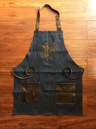 Apron leather pockets for tools woodwork &amp; crafts work machinist barber nbbp for sale