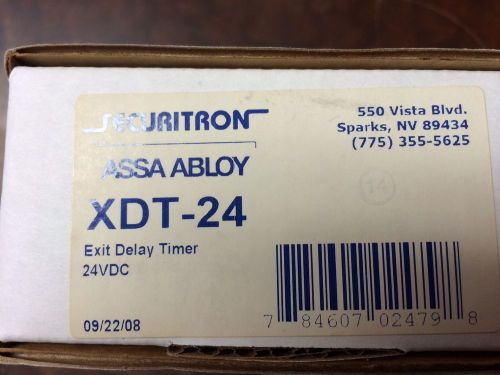 Securitron assa abloy xdt-24 exit delay timer 24 volts for sale