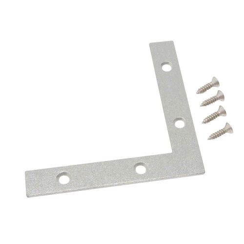 4&#034; galvanized flat corner braces - 4 pack for sale