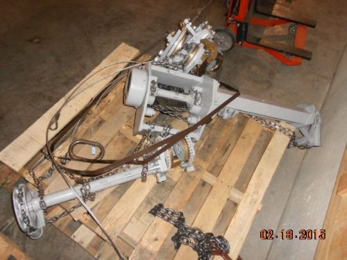 Hoist trolly, chester 1 ton spark resistant, dual beam, 24 inch offset, deadman for sale