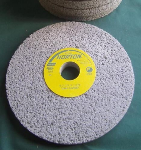 10 pc norton grinding wheels 32a46-g12vbep 8x3/4x1-1/4 cutting tool industrial for sale