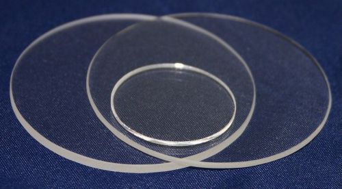 Fused quartz glass disc, ? 25 mm x 1 mm, 12 pcs, free shipping for sale