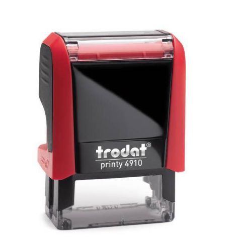 Trodat printy 4910 self inking rubber text &amp; logo stamp 25x9mm ( up to 2lines  ) for sale