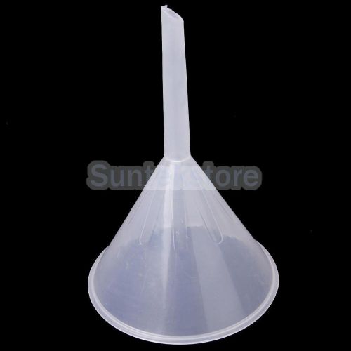 Plastic Funnel for Kitchen Laboratory Car Liquids Lab Measure Stem Dia. 9mm