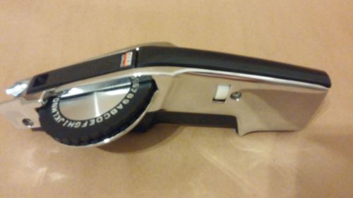 Vintage Chrome &amp; Black Dial Label Maker Dymo 1570