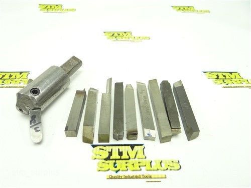 LOT OF 10 HSS TOOL BITS 3/8&#034; W/FLY CUTTER CLEVELAND REX