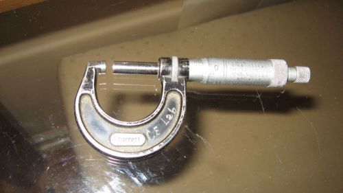 Starrett Outside Micrometer No. 436-1 IN  0 to 1&#034; Range .001&#034; Grads